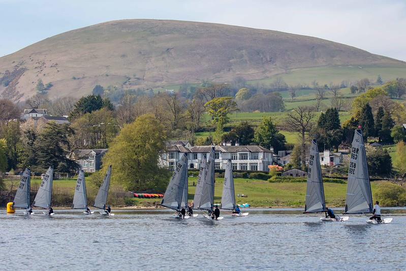 Down the run in Race 3 at the Ullswater Magic Marine Daffodil Regatta 2026 - photo © Tim Olin / www.olinphoto.co.uk