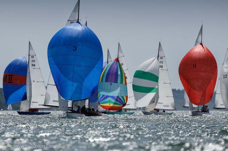 Cowes Classics Regatta 2025 Day 2 - Daring fleet led by Dauntless - photo © Paul Wyeth / www.pwpictures.com