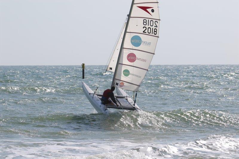 Paul Grattage during the Sprint 15 Sport Nationals at Yaverland - photo © Alan and Mary Howie-Wood