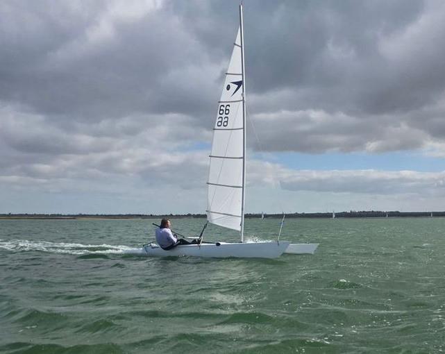 Mark Aldridge wins the Dart 15 TT at Marconi photo copyright Dave Russell taken at Marconi Sailing Club and featuring the Dart 15 class