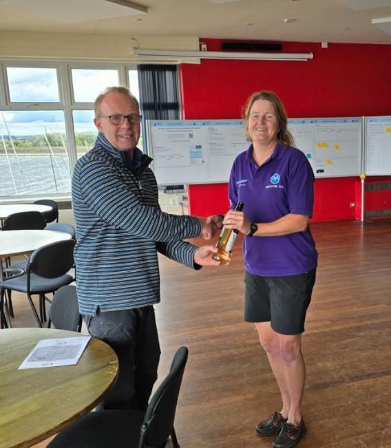 Jenny Ball wins the Dart 15 Summer TT at Draycote - photo © Dave Russell