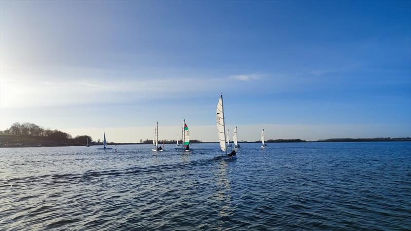 Dart 15 Winter TT at Draycote Water photo copyright Tim Case and Dave Russell taken at Draycote Water Sailing Club and featuring the Dart 15 class