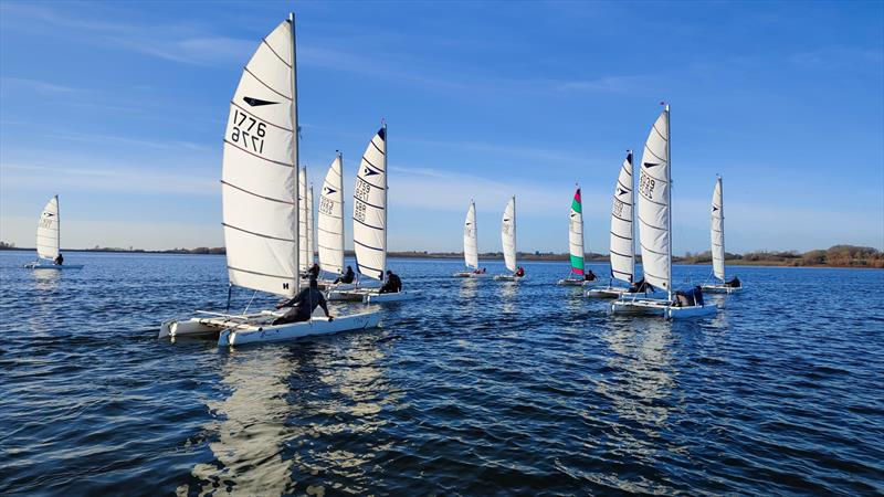 Dart 15 Winter TT at Draycote Water photo copyright Tim Case and Dave Russell taken at Draycote Water Sailing Club and featuring the Dart 15 class