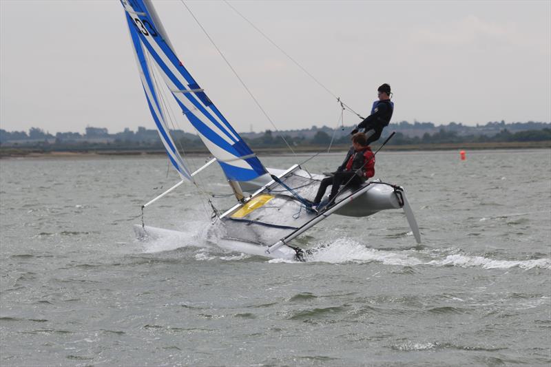 Junior Catamaran Championships at Marconi photo copyright Andrew Dowley taken at Marconi Sailing Club and featuring the Dart 16 class