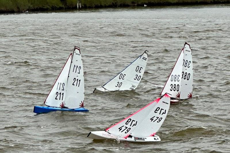 DF95 Conningbrook Lakes Spring Series at East Kent Radio SC photo copyright Mike Brand taken at East Kent Radio Sailing Club and featuring the DF95 class