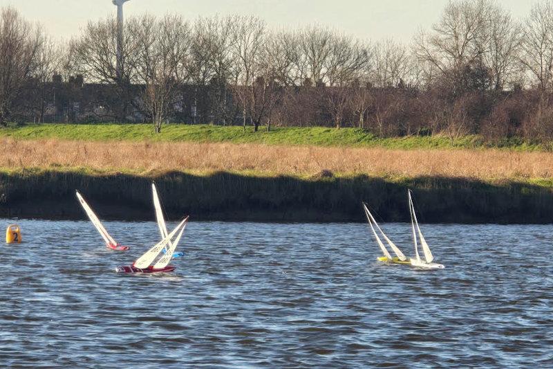 DF95 Winter Series event 1 at East Kent Radio Sailing Club - photo © Peter Jackson