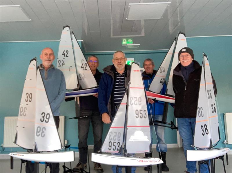 Dovestone Sailing Club Radio Sailing (l-r) Richard Thackary, David Mckee, Colin Pierce, David Cheetham, Graham Masse - photo © Sally McKee