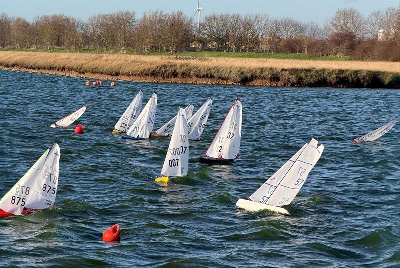 First start sequence - moment 2 - DF95 Autumn Series at Barton's Point week 9 photo copyright Mike Brand taken at East Kent Radio Sailing Club and featuring the DF95 class