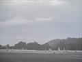 A wet squall during the Notts County Sailing Club Annual Regatta © David Eberlin