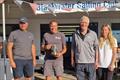 Cock of the River trophy (L-R Dan Dixon 2nd, Mike Iszatt 1st, Steve Jarred 3rd, Jess Welch 4th) - Blackwater SC Club Week © Zoe Nelson