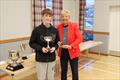 Social Secretary, Liz Train presents Toby Iglehart with the Tordoff Cup, 2025 Club Champion &copy; Nicola McColm
