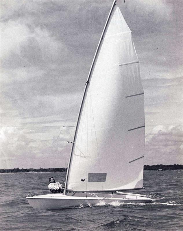 Paul Elvström helming the ground-breaking Trapez dinghy - photo © David Thomas family