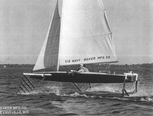 For the second time in less than 100 years a boat called Monitor would effectively 'change the game'. In this case it would be John Baker's well thought out hydrofoil which didn't just fly, but continued to do so when turning the corners photo copyright Baker Water System taken at  and featuring the Dinghy class