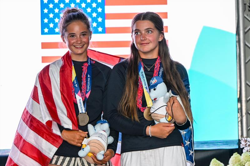 US Sailing Team at 2024 Youth Sailing World Championships photo copyright Martina Orsini taken at  and featuring the Dinghy class