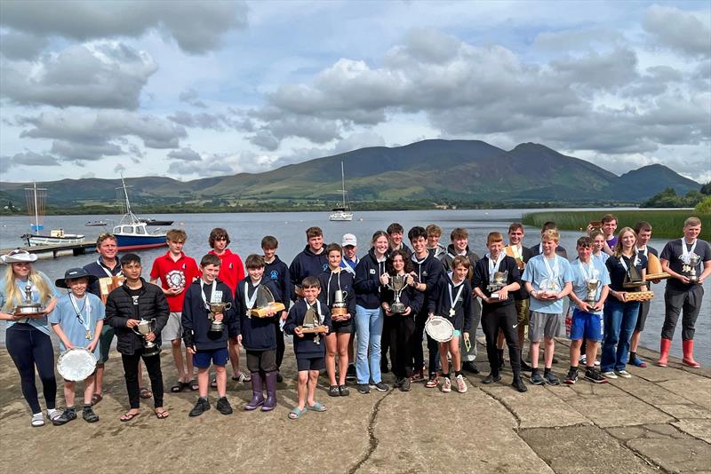 NSSA National Youth Regatta at Bassenthwaite photo copyright Terry Crawley taken at Bassenthwaite Sailing Club and featuring the Dinghy class