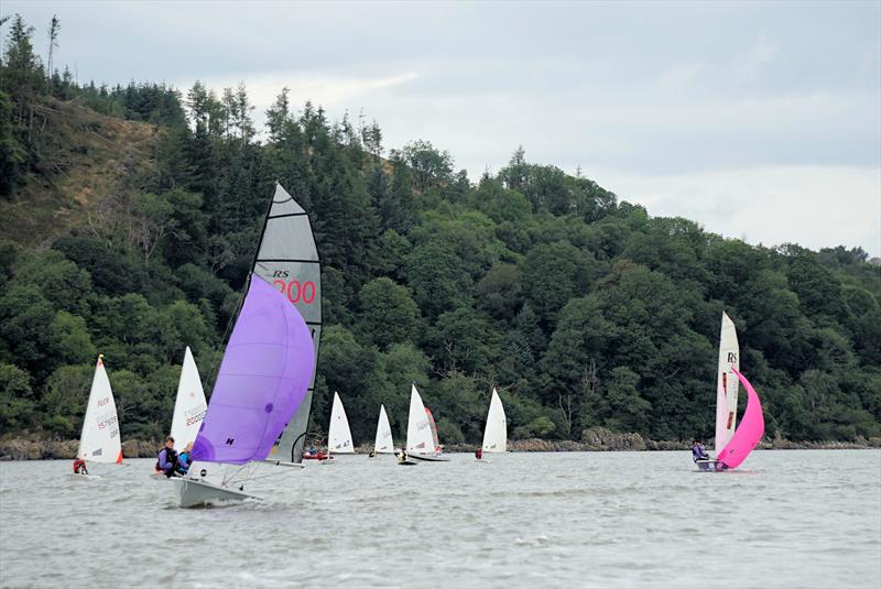 Katie Harris and Sally Mackay leading in their RS200 took line honours in several races - Solway Yacht Club's Cadet Week photo copyright Finlay Train taken at Solway Yacht Club and featuring the Dinghy class