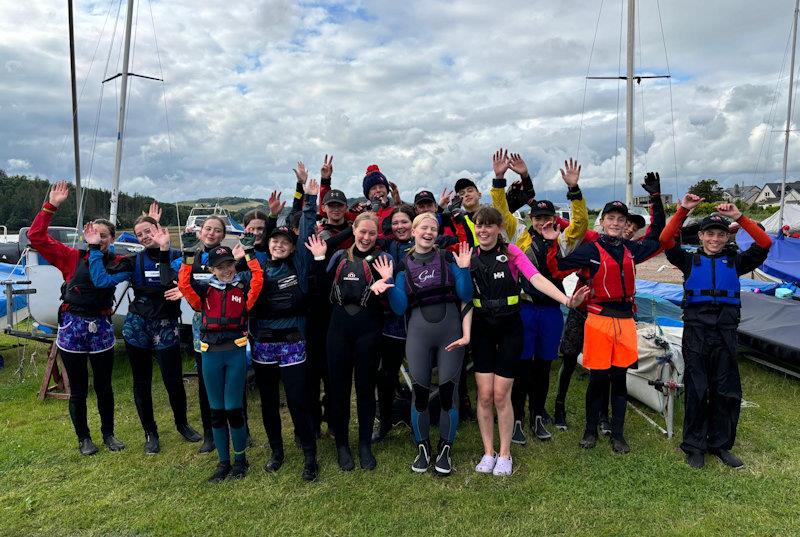 The hot shot Black Cap racers - Solway Yacht Club's Cadet Week photo copyright Hilary O’Dwyer taken at Solway Yacht Club and featuring the Dinghy class