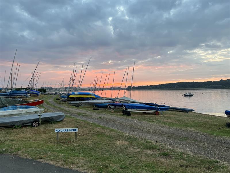 Winter sunset at Northampton Sailing Club photo copyright Sarah Carswell taken at Northampton Sailing Club and featuring the Dinghy class