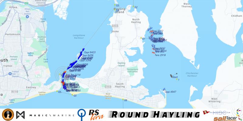 GPS tracking - Magic Marine Optimist and Tera Round Hayling Race - photo © SailRacer