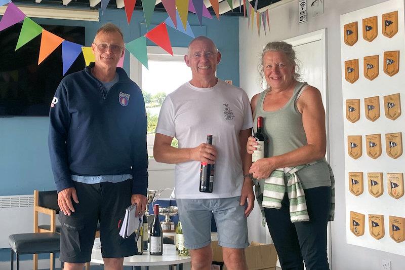 1st double handed Pete Thoms & Dawn Frost - Border Counties Midweek Sailing at Budworth photo copyright Dave Thomas taken at Budworth Sailing Club and featuring the Dinghy class