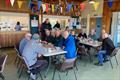 Building work under way at Solway YC - Members enjoying welcome hot soup and traybakes after recent Working Party day, thanks to Social Secretary Liz Train and her team &copy; Ian Purkis