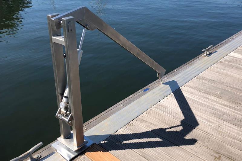 Hereford Hoist is useful for sailors with a disbility - photo © Pontoon & Dock