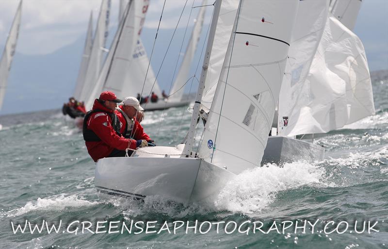 Dragon Edinburgh Cup at Abersoch day 1 photo copyright Andy Green / www.greenseaphotography.co.uk taken at South Caernarvonshire Yacht Club and featuring the Dragon class