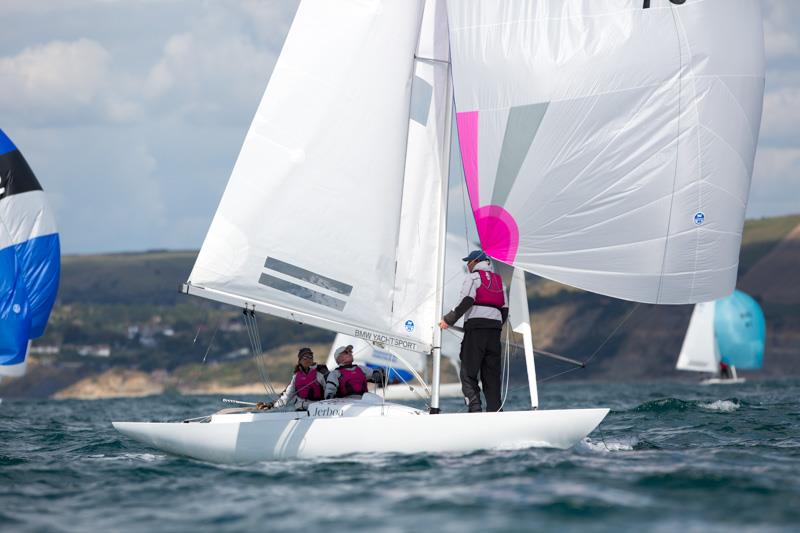 Gazprom International Dragon World Championship day 3 photo copyright IDA / Michael Austi taken at Weymouth & Portland Sailing Academy and featuring the Dragon class