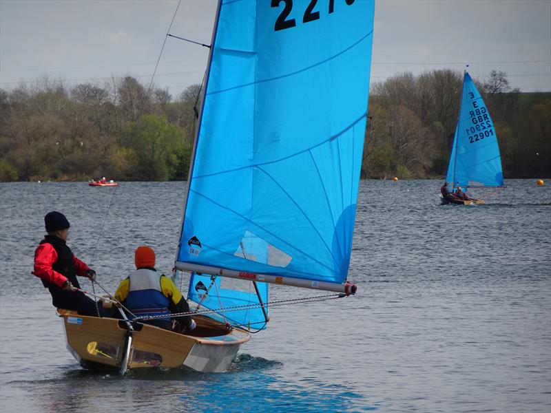 Jane & Nick during the Enterprise Midland Area Championship at Middle Nene photo copyright Wilf Kunze taken at Middle Nene Sailing Club and featuring the Enterprise class