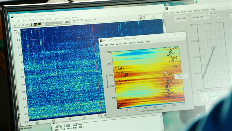 Analyzing direction of audio source - photo © NOAA Fisheries