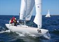 Feng Shui AUS784, a Metung fleet boat, had a best result of 16th, in race 1, of the Etchells 2025 Australian championship © Jeanette Severs