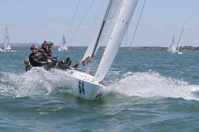 Clubhouse leaders for the night, Gen XY, on day 3 of the Etchells Australian Championship - photo © John Curnow