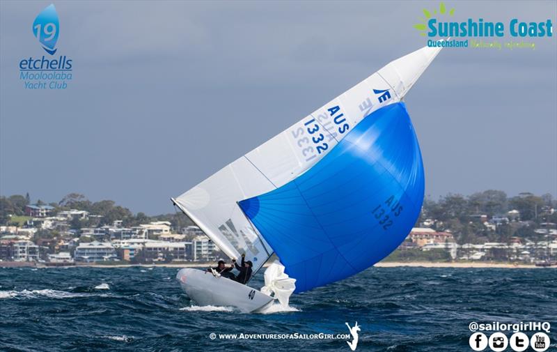 Peter Merrington 1332 leading race 1 - Etchells Australasians - photo © Nic Douglass / www.AdventuresofaSailorGirl.com