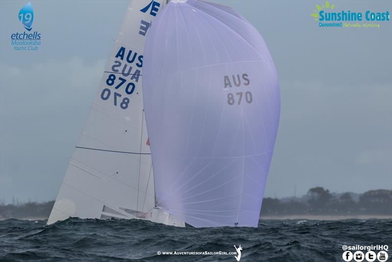 Peter Conde in third after day one - Etchells Australasians - photo © Nic Douglass / www.AdventuresofaSailorGirl.com