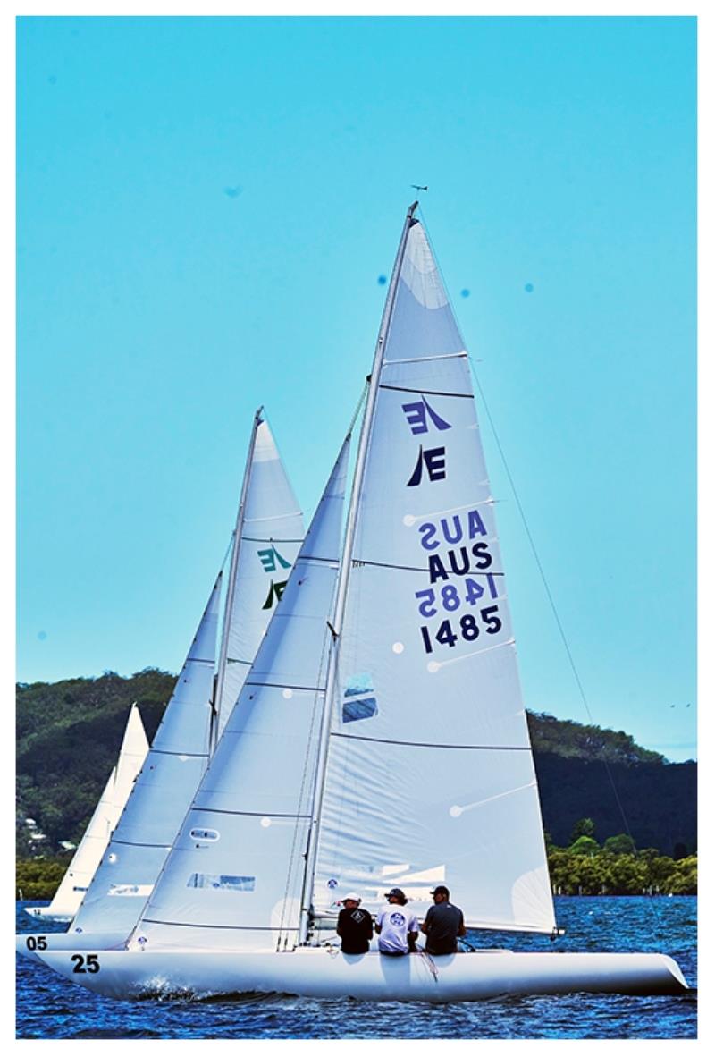 Race 1 - First Tracks - Etchells 2023 NSW Championship day 2 photo copyright Dickson Leung taken at Gosford Sailing Club and featuring the Etchells class