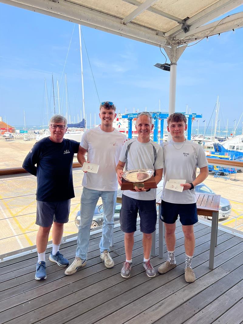 International Etchells South Coast Championship 2024 - 1st Youth Team photo copyright Harry Blowers taken at Royal London Yacht Club and featuring the Etchells class