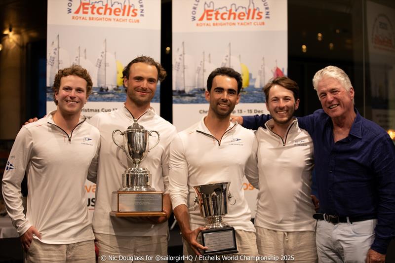 Lisa Rose with Martin Hill - Etchells World Championship 2025 - photo © Nic Douglass @sailorgirlHQ