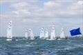 Fleet reaching to the finish - Europe UK Nationals at Hayling Island © Robert Deaves / www.robertdeaves.uk