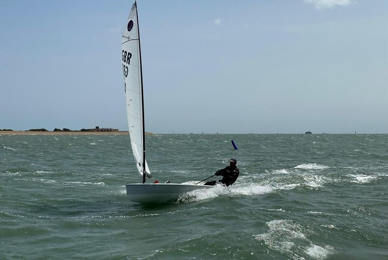 Jason Russell - Europe class UK National Championships at Stokes Bay - photo © Paul Gardener