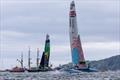 Great Britain SailGP Team race against Australia SailGP Team on Race Day 2 of the Great Britain Sail Grand Prix | Plymouth in Plymouth, England. 31st July .2022 © David Gray/SailGP