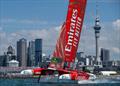 Emirates Great Britain SailGP Team helmed by Dylan Fletcher - Race Day 1 of ITM New Zealand Sail Grand Prix in Auckland © Ricardo Pinto for SailGP