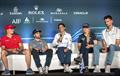 Martine Grael, driver of Mubadala Brazil SailGP Team, speaks during the pre-event press conference  Mubadala New York Sail Grand Prix - New York, June 5, 2025 © Simon Bruty/SailGP