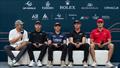 Erik Heil (GER), Peter Burling (NZL), Dylan Fletcher (GBR), Tom Slingsby AUS) and Diego Botin (ESP) -  Media Conference -  DP World Spain Sail Grand Prix -  Cadiz, Spain - October 3, 2025 © Jason Ludlow/SailGP