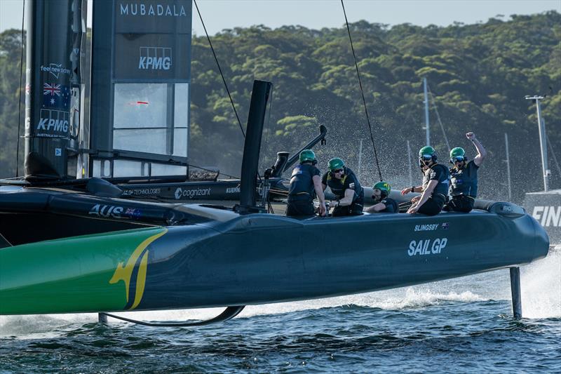 Australia - Day 2 - KPMG Australia Sail Grand Prix - Sydney - Fbruary25, 2024 photo copyright Ricardo Pinto/SailGP taken at Woollahra Sailing Club and featuring the F50 class