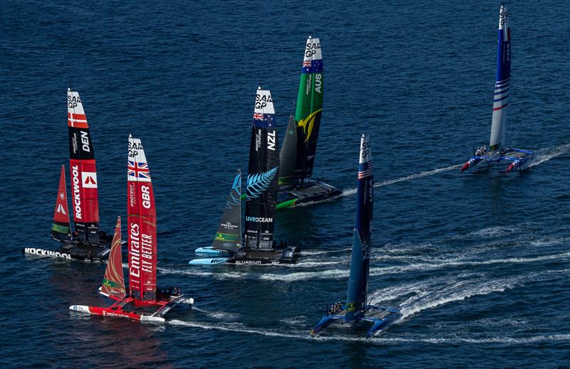 Day 2 - KPMG Australia Sail Grand Prix - Sydney - Fbruary25, 2024 photo copyright Simon Bruty/SailGP taken at Woollahra Sailing Club and featuring the F50 class