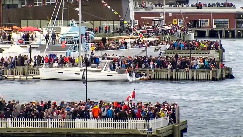 50,000 fans crammed every vantage point to cheer on their home team - SailGP Canada - Halifax, June 2024 photo copyright SailGP taken at Halifax River Yacht Club and featuring the F50 class