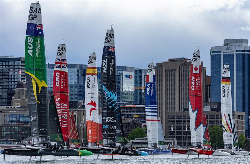 Day 1 -  Rockwool Canada Sail Grand Prix in Halifax. June 2024 photo copyright Simon Bruty/SailGP taken at Halifax Sailing Club and featuring the F50 class