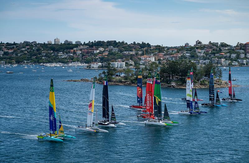 Australia SailGP leads on Race Day 1 - KPMG Australia Sail Grand Prix - Sydney, Australia - February 8, 2025 - photo © Jon Buckle/SailGP