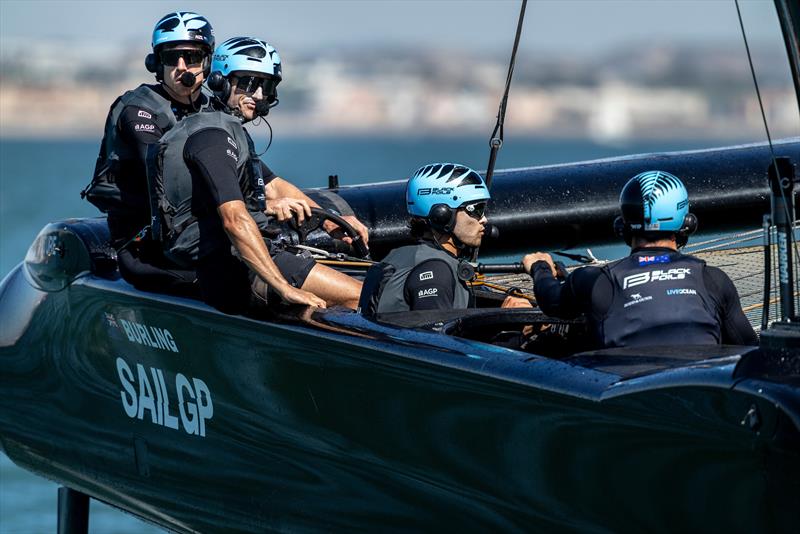 Black Foils - New Zealand -  Practice Day -  DP World Spain Sail Grand Prix -  Cadiz, Spain - October 3, 2025 photo copyright Felix Diemer/SailGP taken at Real Club Náutico de Cádiz and featuring the F50 class