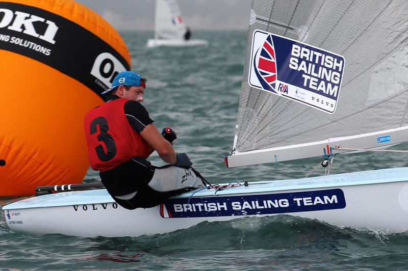 Ed Wright on day 2 of the Finn Gold Cup in New Zealand - photo © Robert Deaves